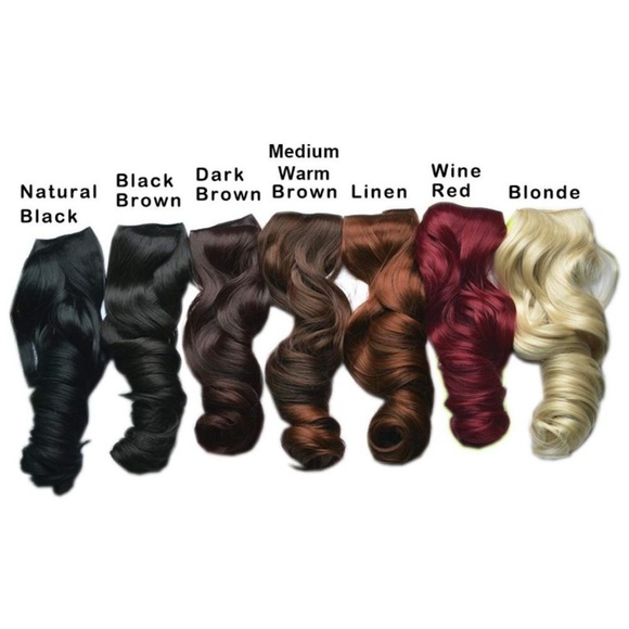 ✨ 20” DARK BROWN 3/4 full head clip ins  NWT* NWT*